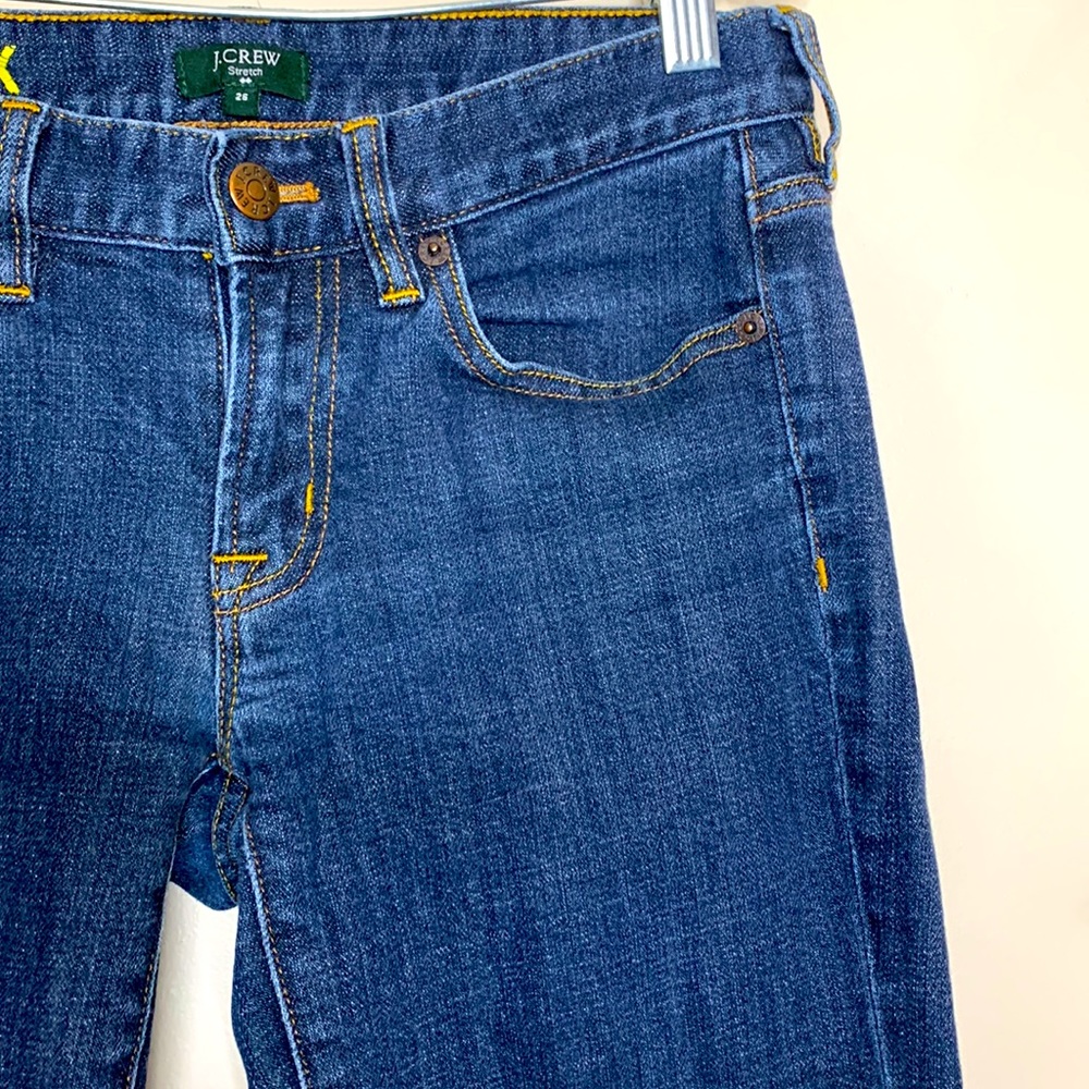 J.Crew | Dark Denim Stretch ‘Toothpick’ Jeans | Straight | Ankle Fit Size 26 - Picture 6 of 16
